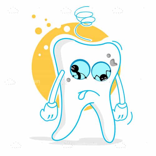 Sad Illustrated Tooth